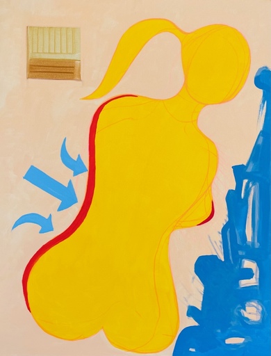 Roland DZENIS - Painting - Movement of figure