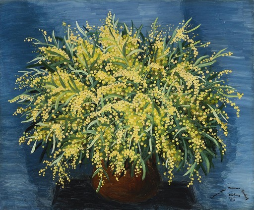 Moïse KISLING - Painting - Mimosas