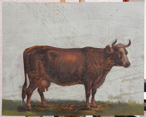 Friedrich GAUERMANN - Pittura - Cow