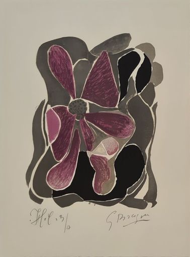 Georges BRAQUE - Stampa-Multiplo - L'Iris "Lettera Amorosa" 