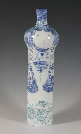 Peter STRANG - 陶瓷  - Vase mit Gesicht