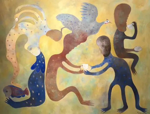 Manuel MENDIVE - Painting - De la serie 'Porque no me respondes'