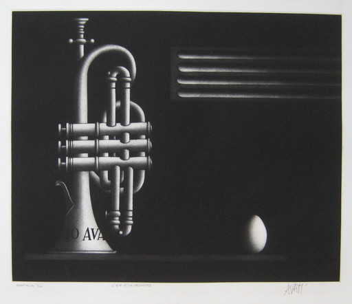 Mario AVATI - Print-Multiple - GRAVURE 1966 SIGNÉE AU CRAYON NUM/10 HANDSIGNED ETCHING