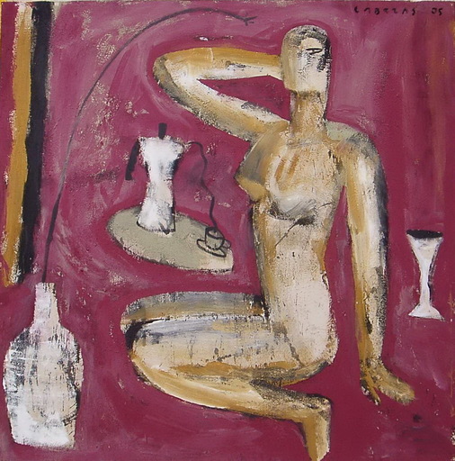 Jorge CABEZAS - Painting - desnudo II