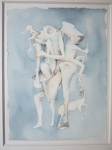 Gerardo CHAVEZ - Drawing-Watercolor - Composition