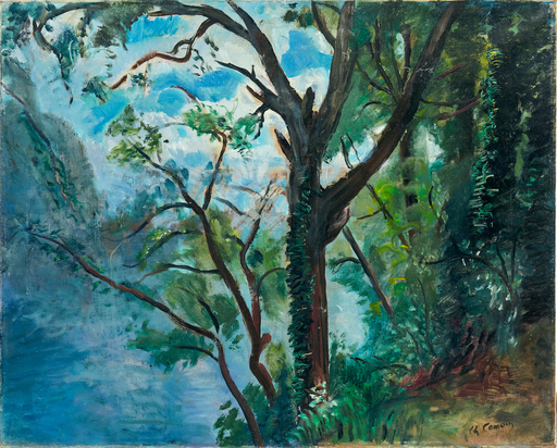 Charles CAMOIN - 绘画 - Dans les bois au bord du Gard