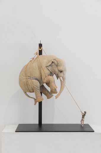 Stefano BOMBARDIERI - 雕塑 - Elia e l'Elefante