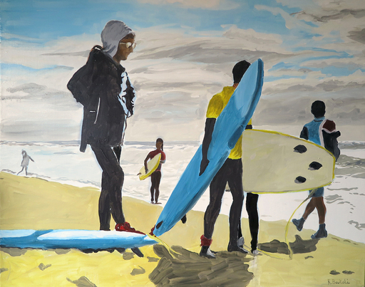Karine BARTOLI - Painting - Surfers 02