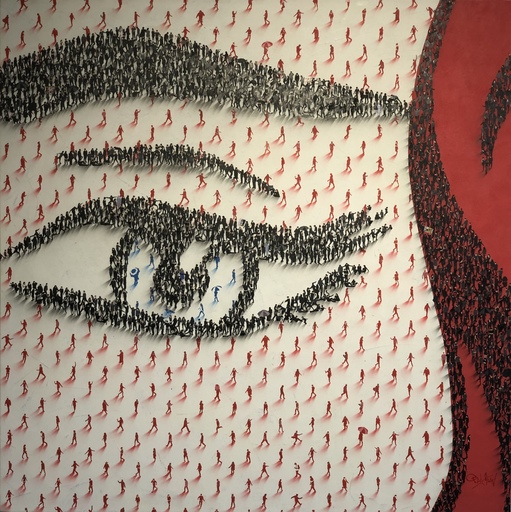 Craig ALAN - Gemälde - Lichtenstein homage in likeness "I see you"