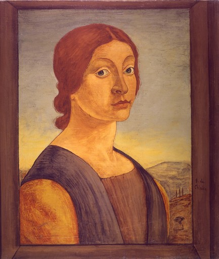 Giorgio DE CHIRICO - Painting - Busto di Donna