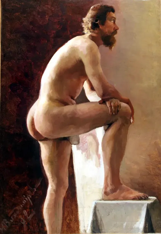 Nudo Maschile By Ivan Alekseevic Vladimirov Buy Art Online Artprice
