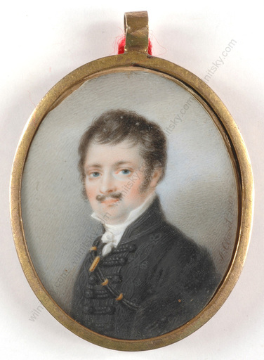 Alexander CLAROT - Miniature - "Portrait of a young aristocrat", miniature on ivory, 1830s