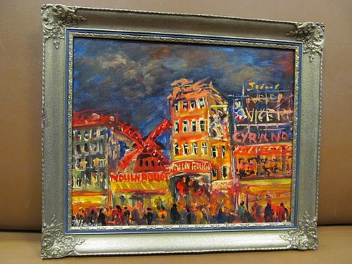 Fred NÖMEYER - Pintura - Moulin Rouge - Paris