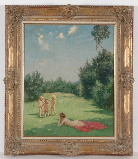 Walter WITTING - Painting - "Summertime", 1925, Oil on Canvas