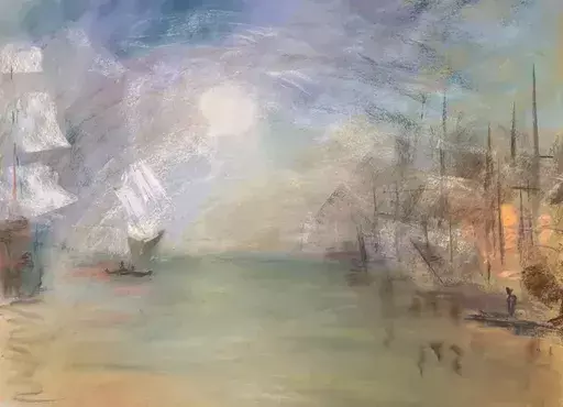 Zdenka PALKOVIC - Dessin-Aquarelle - Hommage à W. Turner