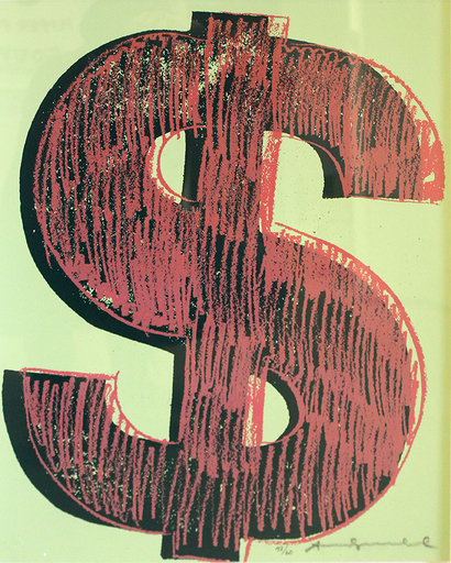 Andy WARHOL - Stampa-Multiplo - Dollar Sign  (FS II.274)