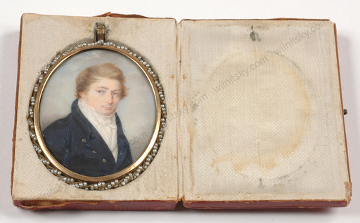 Jakob Axel GILLBERG - Miniatur - "Portrait of a Swedish gentleman", miniature on ivory, 1817