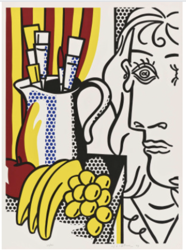 Roy LICHTENSTEIN - Stampa-Multiplo - Still Life with Picasso. From: Hommage à Picasso. 
