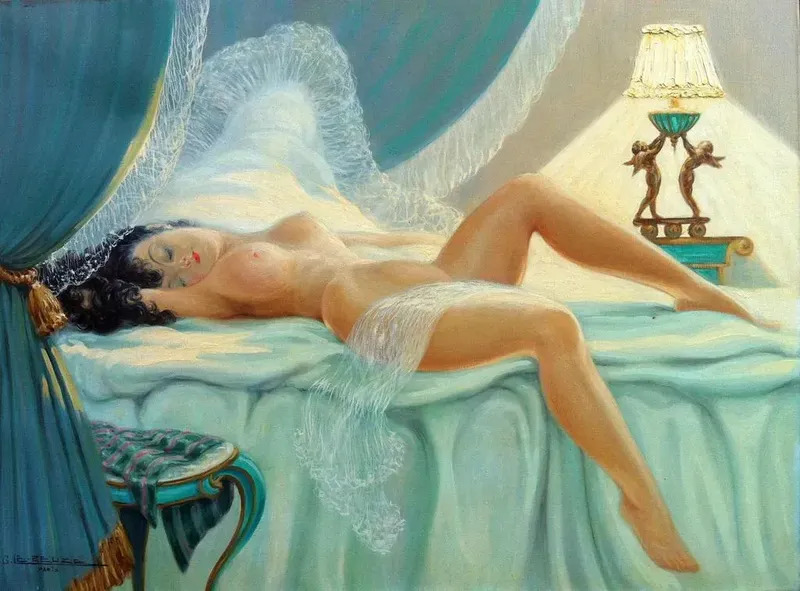 Nu By Gaston Le Beuze Buy Art Online Artprice