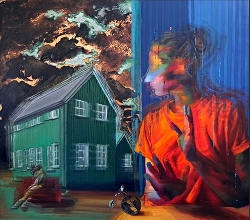 Salvatore ALESSI - Gemälde - La casa respira
