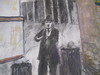 Ivan SCHWEBEL - Painting - *The Tramp #5 Chaplin