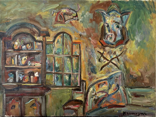 Pinchus KREMEGNE - Gemälde - Interior