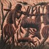Mwenze KIBWANGA - Painting - Return of hunting