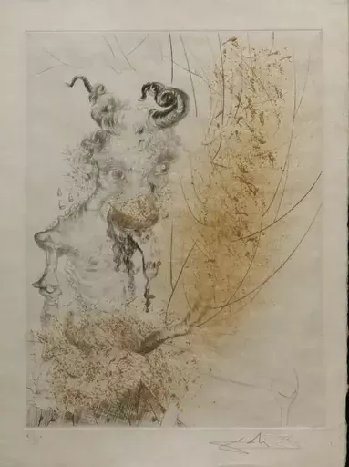 萨尔瓦多·达利 - 版画 - Faust Tete de Veau