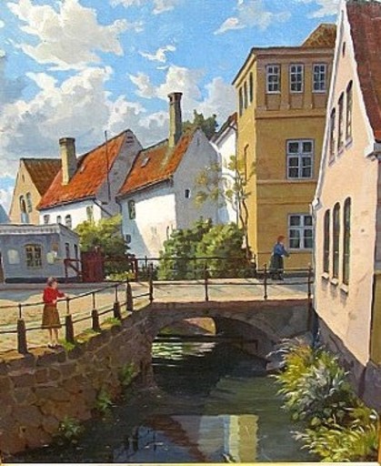 Valdemar THOMSEN - 绘画 - Apenrade, Dänemark 