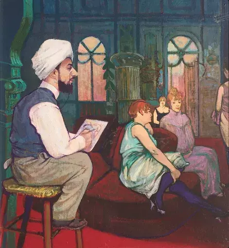 Herman BRAUN-VEGA - Peinture - Tek-Nik du cheik (Toulouse-Lautrec)