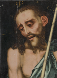 Luis DE MORALES - Painting - Christ as the Man of Sorrows