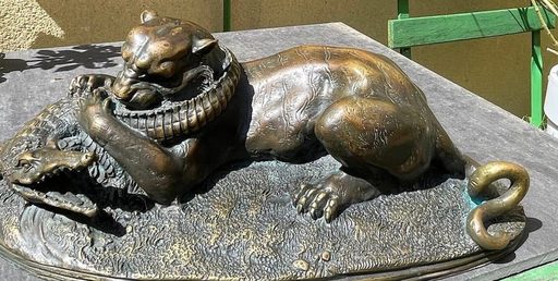 Jules MOIGNIEZ - 雕塑 - la panthere