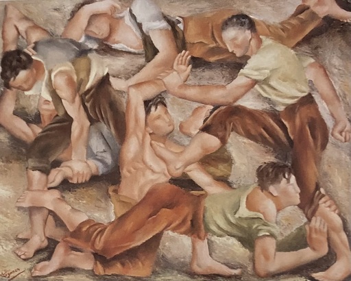 José Maria DE TOGORES - Gemälde - “ La pelea”