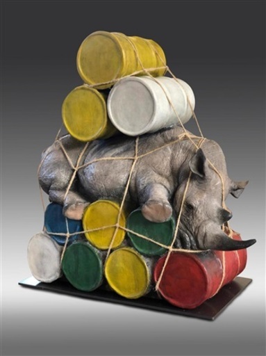 Stefano BOMBARDIERI - Sculpture-Volume - Rhino Petrol Company