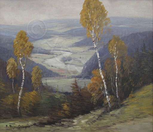 Robert PAJER-GARTEGEN - Peinture - Flusslandschaft