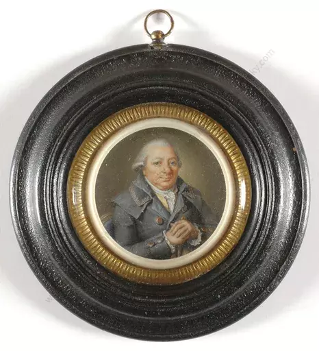 Miniature - "Gentleman in redingote", 1785