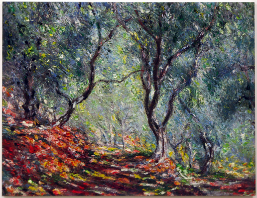 Stefano ARIENTI - Pittura - Ulivi nei giardini Moreno (da Claude Monet) 