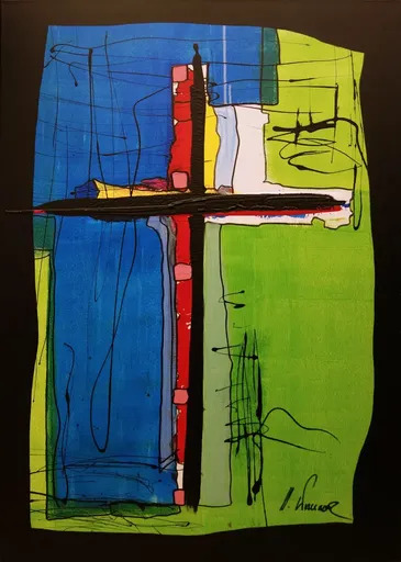 Herbert WALLNER - Painting - Ikonographie Kreuz