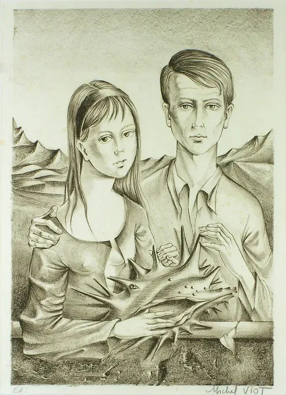 Couple with Shell Michel VIOT vente en ligne art artprice