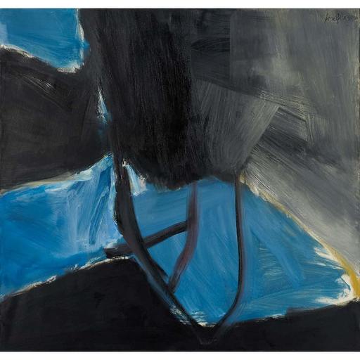 José GUERRERO - Painting - Blue and black