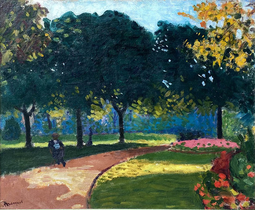 Albert MARQUET - Pittura - Jardin du Luxembourg