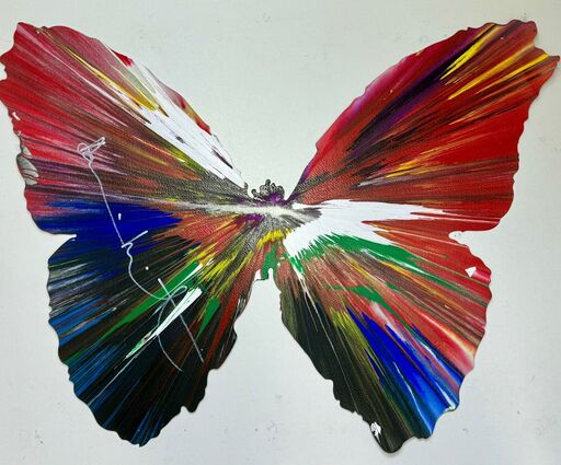 Damien HIRST - Pittura - Butterly spin painting
