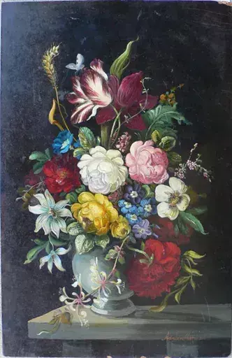 Adrian HOFFMAN - Painting - Baroque Style Bouquet