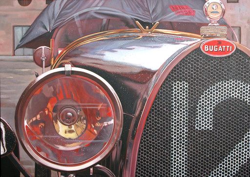 Enrico GHINATO - Painting - Bugatti T 23 1923