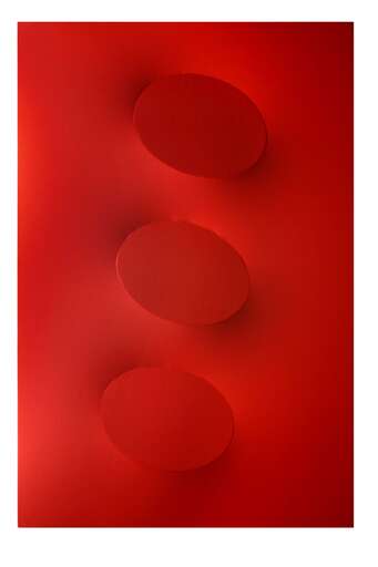 Alberto BIASI - Peinture - 3 ovali rossi