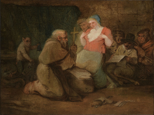 Felice GIANI - Gemälde - THE TEMPTATION OF ST. ANTHONY THE ABBOT