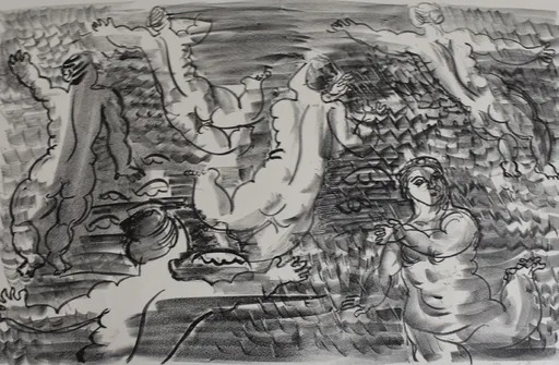 Raoul DUFY - Print-Multiple - The Undines, [Six Bathers], from: The Sea
