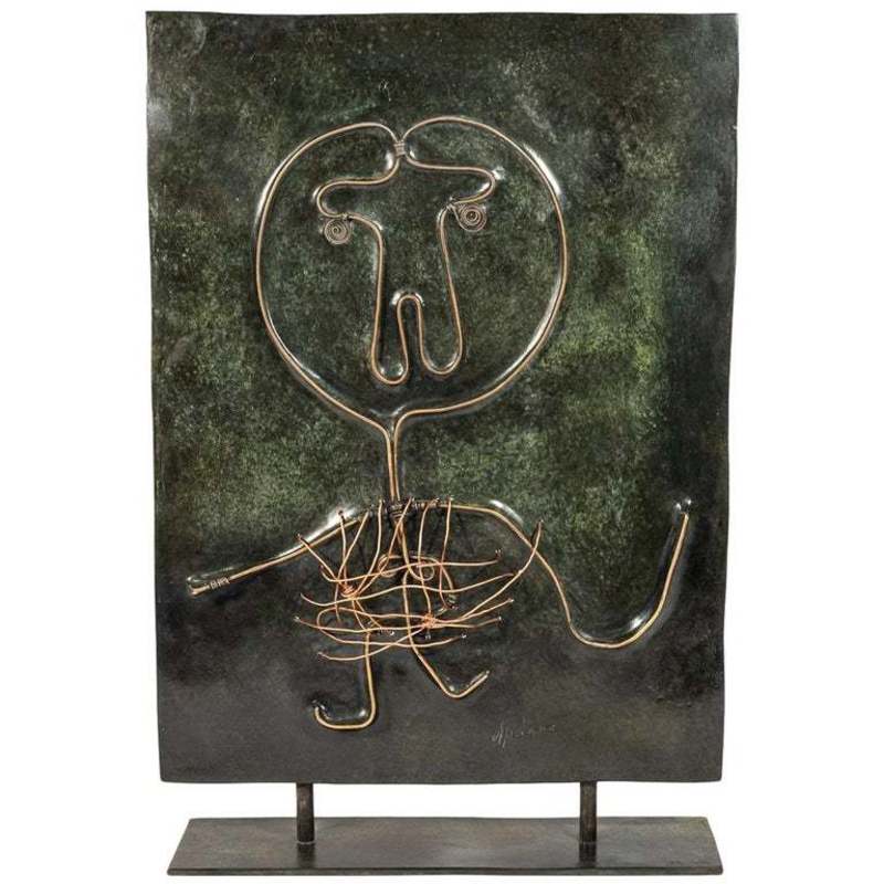 Albert CHUBAC - Skulptur Volumen - Albert Chubac, Sculpture, Bronze, France, circa 1980