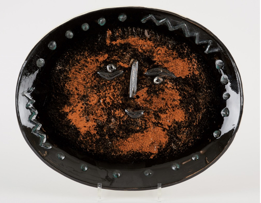 Pablo PICASSO - Ceramic - Visage dans un ovale