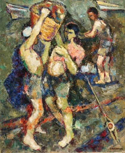 Germaine NORDMANN - Gemälde - Fishermen